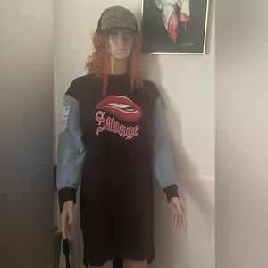 Sweatshirt/Jean Shirt Dress